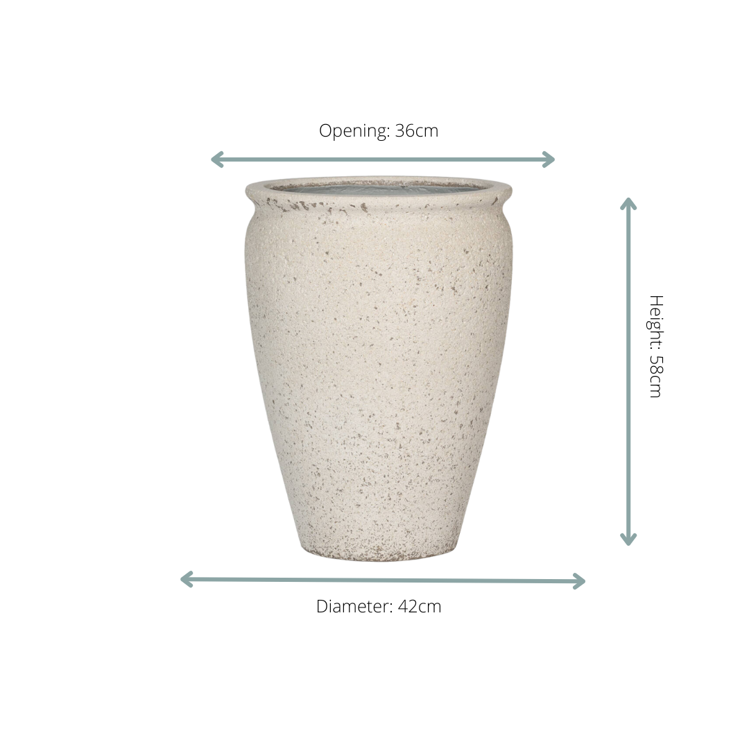 Topf Artemis Chalk White in verschiedenen Größen