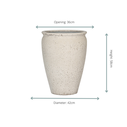 Topf Artemis Chalk White in verschiedenen Größen