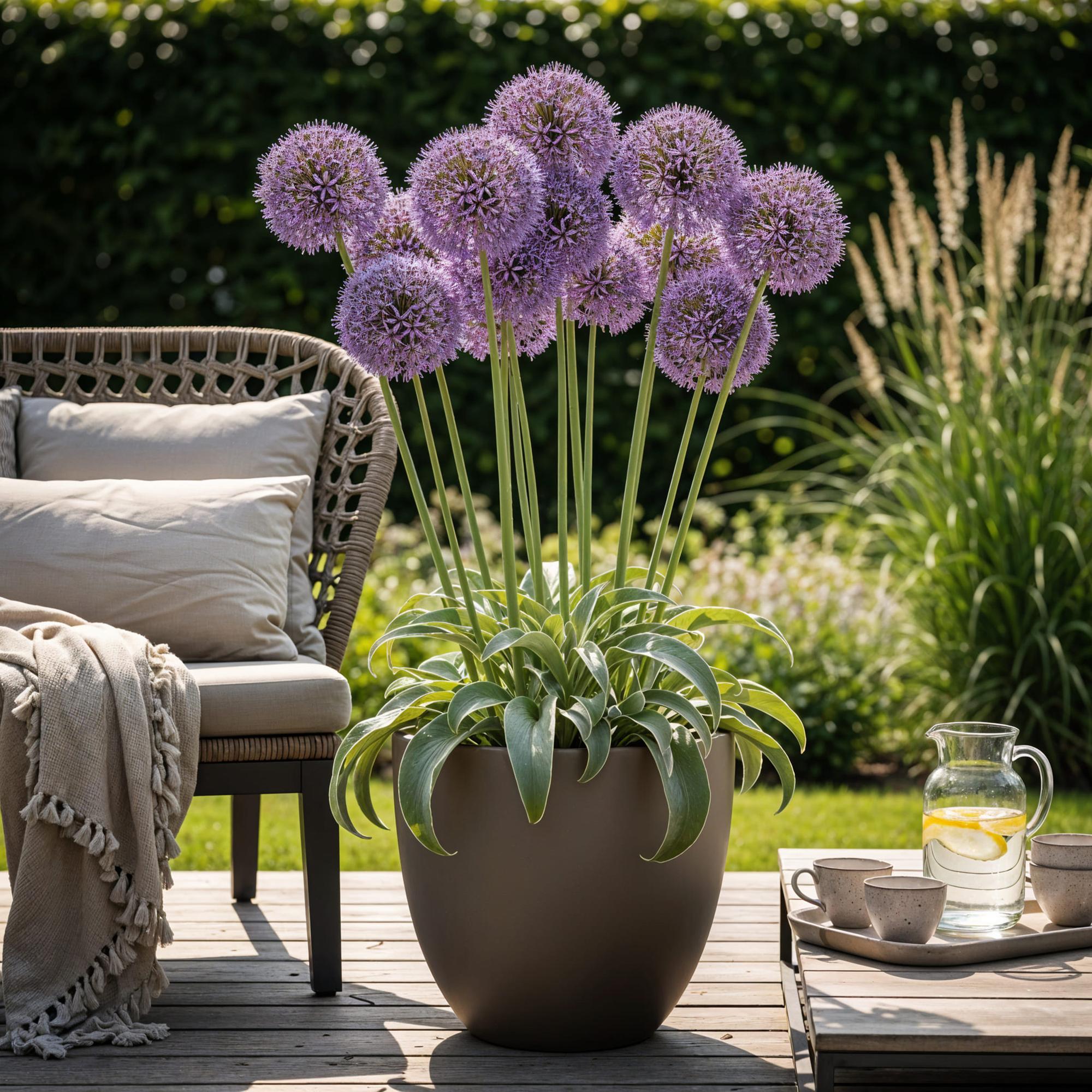 Blumenzwiebeln Allium Gladiator | 5 Stück Lila – Zwiebelgröße 16/18 – XXL Pack