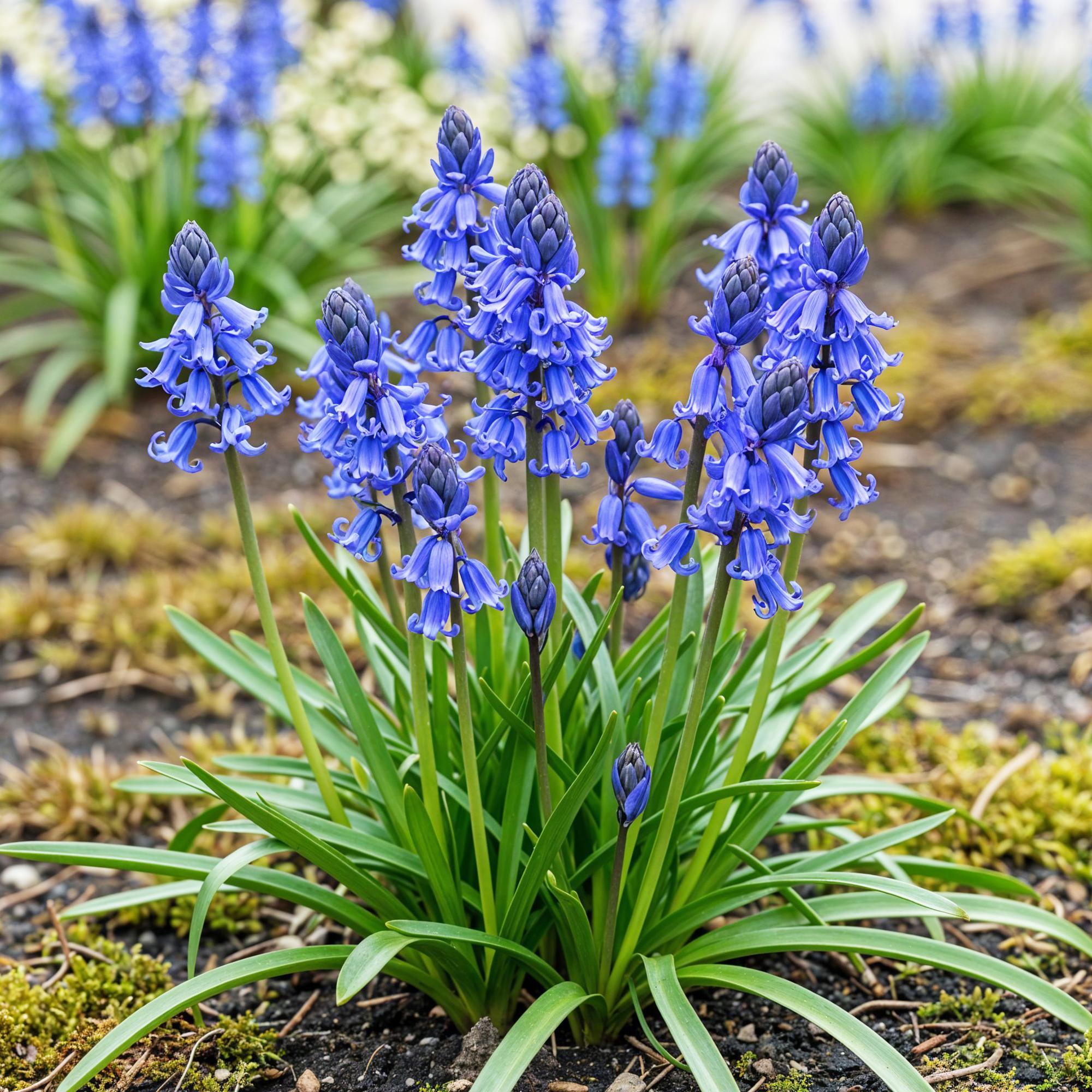 Blumenzwiebeln Hyacinthoides non-scripta | 20 Stück Blau – Zwiebelgröße 7/8 – XXL Pack