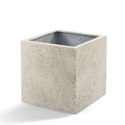 Topf Grigio Cube Antique White - D50 x H50